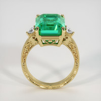 7.63 Ct. Emerald Ring, 18K Yellow Gold 3