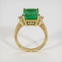 5.55 Ct. Emerald Ring, 18K Yellow Gold 3