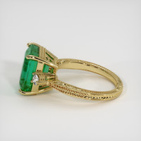 5.55 Ct. Emerald Ring, 18K Yellow Gold 4