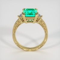2.07 Ct. Emerald Ring, 18K Yellow Gold 3