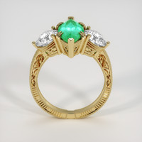 1.90 Ct. Emerald Ring, 18K Yellow Gold 3