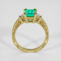1.67 Ct. Emerald Ring, 18K Yellow Gold 3
