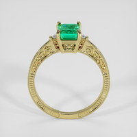 0.83 Ct. Emerald Ring, 18K Yellow Gold 3