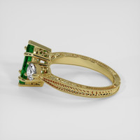 1.08 Ct. Emerald Ring, 18K Yellow Gold 4