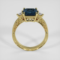 2.03 Ct. Blue Cobalt Spinel Ring, 18K Yellow Gold 3