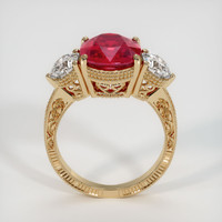 4.22 Ct. Ruby Ring, 18K Yellow Gold 3