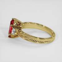 1.31 Ct. Ruby Ring, 18K Yellow Gold 4
