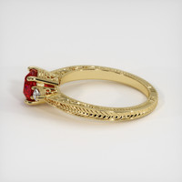 1.56 Ct. Ruby Ring, 18K Yellow Gold 4