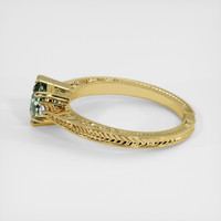 1.22 Ct. Green Sapphire Ring, 18K Yellow Gold 4