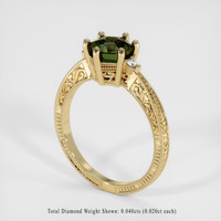 1.58 Ct. Sapphire Ring, 18K Yellow Gold 2