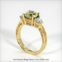 1.93 Ct. Yellow Sapphire Ring, 18K Yellow Gold 2