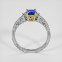 0.99 Ct. Blue Sapphire Ring, 14K Yellow & White 3