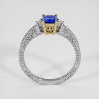 0.99 Ct. Blue Sapphire Ring, 18K Yellow & White 3