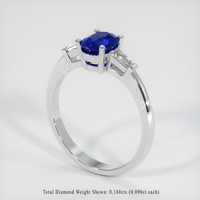 1.05 Ct. Sapphire Ring, Platinum 950 2