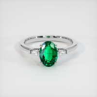 1.21 Ct. Emerald Ring, Platinum 950 1