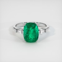 2.47 Ct. Emerald   Ring, Platinum 950 1