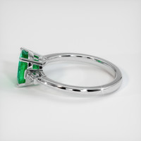 1.29 Ct. Emerald Ring, Platinum 950 4