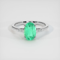 1.85 Ct. Emerald Ring, Platinum 950 1