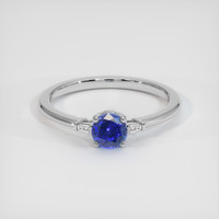 1.00 Ct. Blue Sapphire Ring, Platinum 950 1
