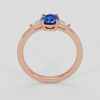 1.39 Ct. Blue Sapphire Ring, 14K Rose Gold 3