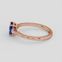 1.39 Ct. Blue Sapphire Ring, 18K Rose Gold 4