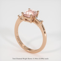 2.48 Ct. Sapphire Ring, 18K Rose Gold 2