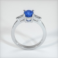 0.96 Ct. Blue Sapphire Ring, 10K White Gold 3