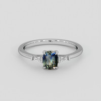 1.05 Ct. Bi Color / Parti Sapphire Ring, 10K White Gold 1