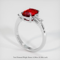 Ruby Ring 1.46 Ct., 14K White Gold Preview