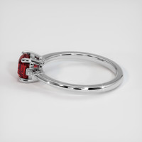 1.12 Ct. Ruby Ring, 14K White Gold 4