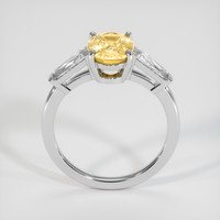 2.18 Ct. Yellow Sapphire Ring, 14K White Gold 3