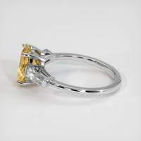 2.18 Ct. Yellow Sapphire Ring, 14K White Gold 4