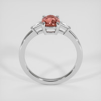 1.22 Ct. Padparadscha Sapphire Ring, 14K White Gold 3