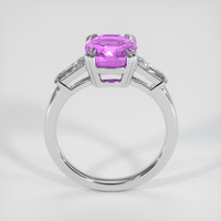 3.10 Ct. Pinkish Purple Sapphire Ring, 14K White Gold 3