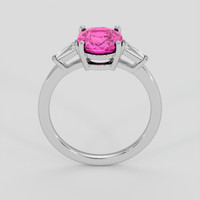 2.26 Ct. Pink Sapphire Ring, 14K White Gold 3
