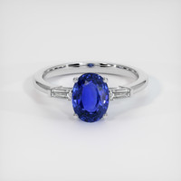 2.31 Ct. Sapphire Ring, 18K White Gold 1