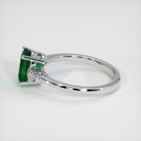 1.38 Ct. Emerald Ring, 18K White Gold 4