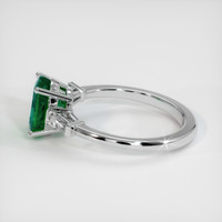 1.61 Ct. Emerald Ring, 18K White Gold 4