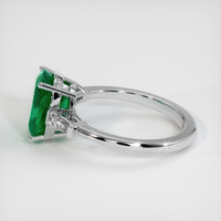 2.47 Ct. Emerald Ring, 18K White Gold 4