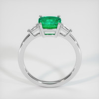 1.29 Ct. Emerald Ring, 18K White Gold 3