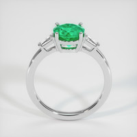 1.31 Ct. Emerald Ring, 18K White Gold 3