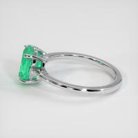 1.85 Ct. Emerald Ring, 18K White Gold 4