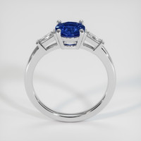 1.12 Ct. Blue Sapphire Ring, 18K White Gold 3