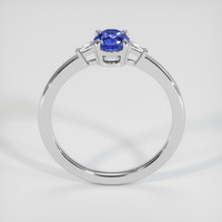 1.00 Ct. Blue Sapphire Ring, 18K White Gold 3