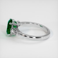 2.04 Ct. Emerald Ring, 18K White Gold 4