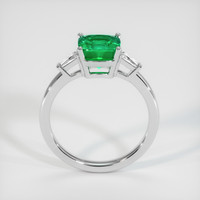 1.57 Ct. Emerald Ring, 18K White Gold 3