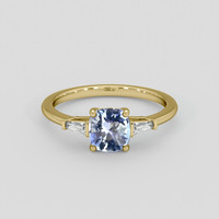 1.25 Ct. Blue Sapphire Ring, 10K Yellow Gold 1