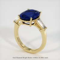 5.75 Ct. Sapphire Ring, 14K Yellow Gold 2