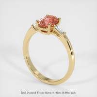 1.80 Ct. Sapphire Ring, 14K Yellow Gold 2
