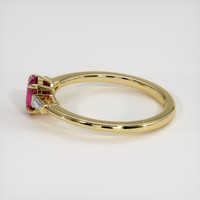 0.74 Ct. Ruby Ring, 14K Yellow Gold 4